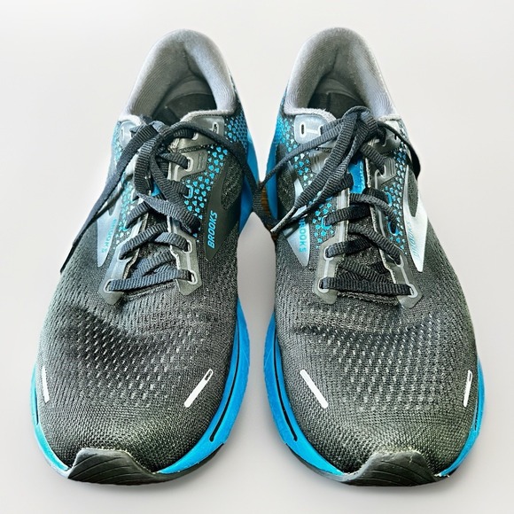 BROOKS Ghost 14 Men's Size 10.5 Black Blue Athletic Running Shoes - Picture 2 of 12